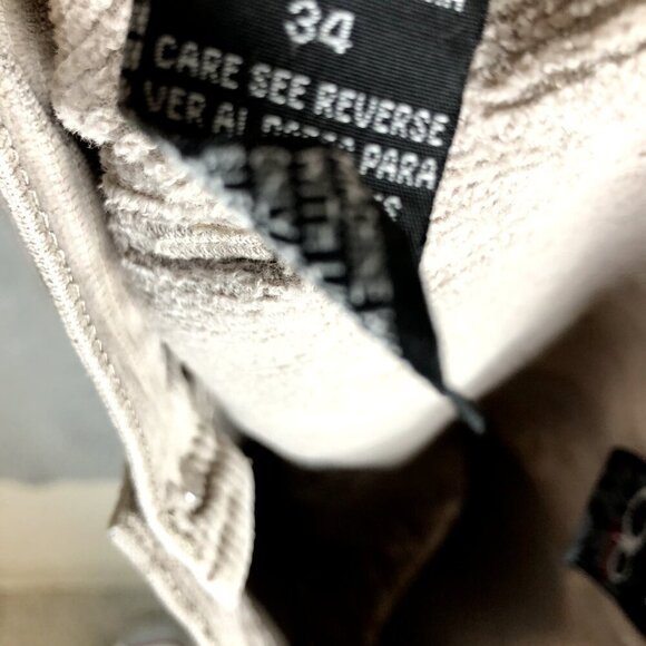 Vintage Ocean Pacific Corduroy Shorts Mens 34 Beige Surf Skate 80s 90s - Picture 3 of 6